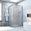 Душевой уголок Vegas Glass ZA NOVO h2000 95 07 10 стекло сатин, профиль матовый хром, 95х95 см