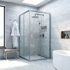 Душевой уголок Vegas Glass ZA NOVO h2000 110 07 01 стекло прозрачное, профиль матовый хром, 110х110 см