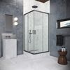 Душевой уголок Vegas Glass ZA Protec h1900 90 06 01 стекло прозрачное, профиль вороненая сталь, 90х90 см