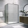 Душевой уголок Vegas Glass ZA-F NOVO h2000 80*70 07 Moru стекло Moru, профиль матовый хром, 80х70 см