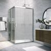 Душевой уголок Vegas Glass ZA-F TUR NOVO 95*70 08 Moru стекло Moru, профиль хром, 95х70 см