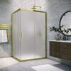 Душевой уголок Vegas Glass ZA-F TUR NOVO 95*70 09 10 стекло сатин, профиль золото, 95х70 см