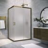 Душевой уголок Vegas Glass ZA-F TUR NOVO 85*70 05 02 стекло шиншилла, профиль бронза, 85х70 см