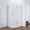 Душевой уголок Vegas Glass AFS-F NOVO 120*100 07 02 R стекло шиншилла, профиль матовый хром, 120х100 см