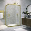 Душевой уголок Vegas Glass ZA-F NOVO h2000 110*70 03 crystalvision стекло crystalvision, профиль золото матовое, 110х70 см