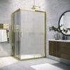 Душевой уголок Vegas Glass ZA-F TUR NOVO 110*90 09 Moru стекло Moru, профиль золото, 110х90 см