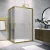 Душевой уголок Vegas Glass ZA-F NOVO h2000 120*70 03 Moru стекло Moru, профиль золото матовое, 120х70 см