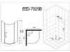 Душевой уголок с поддоном ESBANO ESUGD7025B 100х100