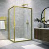 Душевой уголок Vegas Glass ZP+ZPV NOVO h2000 115*75 03 crystalvision стекло crystalvision, профиль золото матовое, 115х75 см