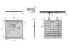 Душевой поддон Grossman Strong GR-S2100100Q 100 x 100, цвет графит