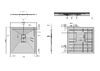 Душевой поддон Grossman Strong GR-S29090Q 90 x 90, цвет графит