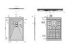Душевой поддон Grossman Strong GR-S180120Q 120 x 80 белый