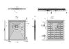 Душевой поддон Grossman Strong GR-S290100Q 100 x 90, цвет графит