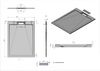 Душевой поддон ESBANO ESPLX 129W 120 x 90 белый