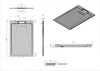 Душевой поддон ESBANO ESPLX 128G 120 x 80 серый