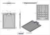 Душевой поддон ESBANO ESPLX 108B 100 x 80 черный
