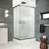 Душевой уголок Vegas Glass ZA-F Protec 90*80 06 10 стекло сатин, профиль вороненая сталь, 90х80 см