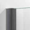 Душевой уголок Vegas Glass ZA-F Protec 90*80 06 10 стекло сатин, профиль вороненая сталь, 90х80 см