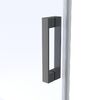 Душевой уголок Vegas Glass ZA-F Protec 90*80 06 10 стекло сатин, профиль вороненая сталь, 90х80 см