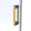 Душевой уголок Vegas Glass ZA-F Protec 95*80 03 01 стекло прозрачное, профиль золото матовое, 95х80 см