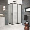 Душевой уголок Vegas Glass ZA-F Protec 110*80 02М Moru стекло Moru, профиль черный, 110х80 см