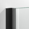 Душевой уголок Vegas Glass ZA-F Protec 100*80 02М 01 стекло прозрачное, профиль черный, 100х80 см