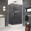 Душевой уголок Vegas Glass ZA-F Protec 100*70 07 07 стекло графит, профиль матовый хром, 100х70 см