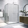 Душевой уголок Vegas Glass ZP+ZPV TUR NOVO 160*70 08 Moru стекло Moru, профиль хром, 160х70 см