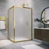 Душевой уголок Vegas Glass ZP+ZPV TUR NOVO 165*70 09 10 стекло сатин, профиль золото, 165х70 см