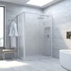 Душевой уголок Vegas Glass ZP+ZPV NOVO h2000 170*90 01 10 стекло сатин, профиль белый, 170х90 см