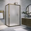 Душевой уголок Vegas Glass ZP+ZPV TUR NOVO 170*100 05 10 стекло сатин, профиль бронза, 170х100 см