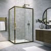Душевой уголок Vegas Glass ZP+ZPV TUR NOVO 180*70 05 01 стекло прозрачное, профиль бронза, 180х70 см