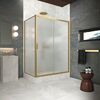 Душевой уголок Vegas Glass ZP+ZPV Protec h1900 110*95 03 10 стекло сатин, профиль золото матовое, 110х95 см