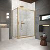 Душевой уголок Vegas Glass ZP+ZPV Protec h1900 125*75 03 crystalvision стекло crystalvision, профиль золото матовое, 125х75 см