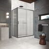 Душевой уголок Vegas Glass ZP+ZPV Protec h1900 125*75 06 Moru стекло Moru, профиль вороненая сталь, 125х75 см