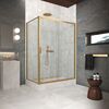 Душевой уголок Vegas Glass ZP+ZPV Protec h1900 160*70 03 02 стекло шиншилла, профиль золото матовое, 160х70 см