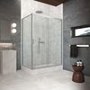 Душевой уголок Vegas Glass ZP+ZPV Protec 165*70 07 02 стекло шиншилла, профиль матовый хром, 165х70 см