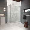 Душевой уголок Vegas Glass ZP+ZPV Protec h1900 165*70 07 01 стекло прозрачное, профиль матовый хром, 165х70 см