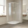 Душевой уголок Vegas Glass ZS-F NOVO h2000 110*80 01 02 стекло шиншилла, профиль белый, 110х80 см
