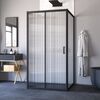 Душевой уголок Vegas Glass ZP-U NOVO h2000 100*100 02М Moru стекло Moru, профиль черный, 100х100 см