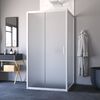 Душевой уголок Vegas Glass ZP-U NOVO h2000 120*90 01 10 стекло сатин, профиль белый, 120х90 см