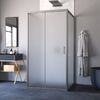 Душевой уголок Vegas Glass ZP-U NOVO h2000 120*90 07 10 стекло сатин, профиль матовый хром, 120х90 см