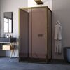 Душевой уголок Vegas Glass ZP-U TUR NOVO 120*90 05 05 стекло бронза, профиль бронза, 120х90 см