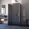 Душевой уголок Vegas Glass ZP-U TUR NOVO 120*90 08 07 стекло графит, профиль хром, 120х90 см