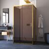 Душевой уголок Vegas Glass ZP-U TUR NOVO 120*100 09 05 стекло бронза, профиль золото, 120х100 см