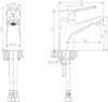 Смеситель для раковины Bravat Eco-D F193158C, хром
