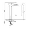 Смеситель для раковины Haiba HB11615-7, черный
