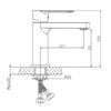 Смеситель для раковины Haiba HB10617, хром