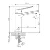Смеситель для раковины Haiba HB10533-3, графит