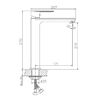 Смеситель для раковины Haiba HB11505, хром